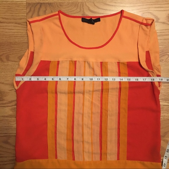 Kenneth Cole Orange Top - Picture 6 of 7